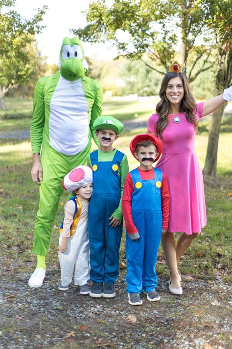 mario costume for halloween|super mario halloween costumes family.